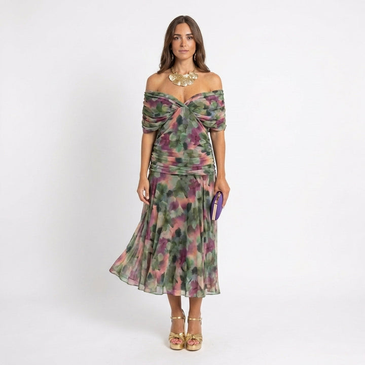 Kirsten – Elegant Off-Shoulder Maxi Dress for Women - Image 1