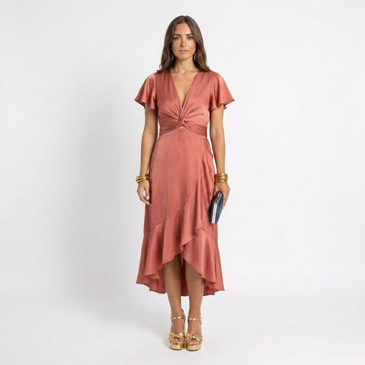 Yvonne – Elegant Wrap Dress for Women - Image 1