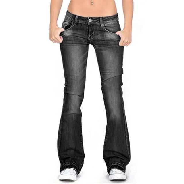 Moderne Schlagjeans für Damen