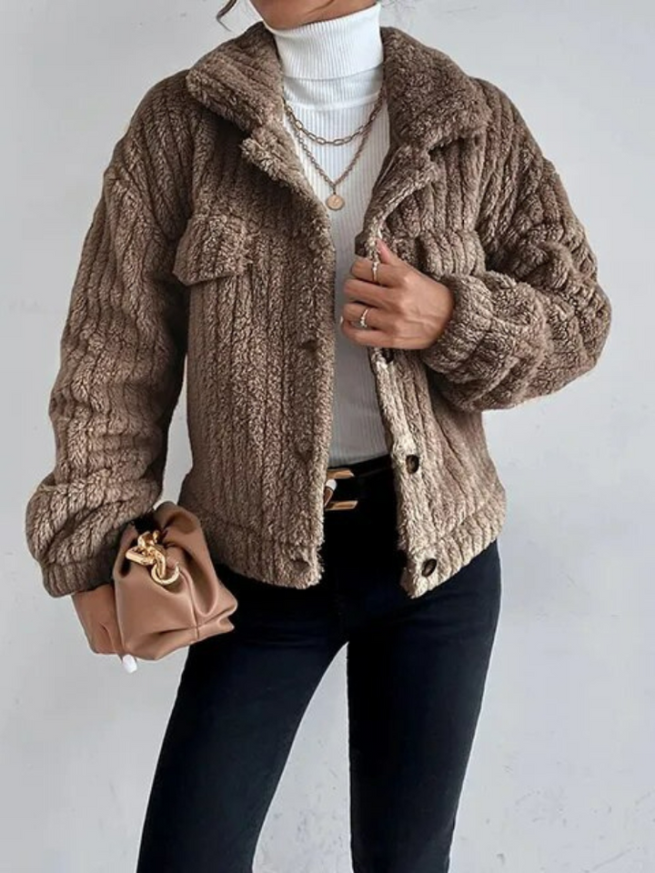 Modische Teddyjacke Damen