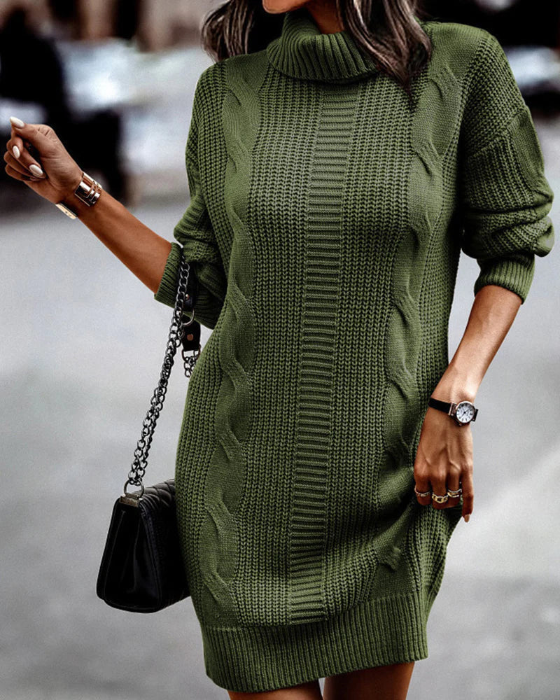 Modisches Strickkleid für Frauen