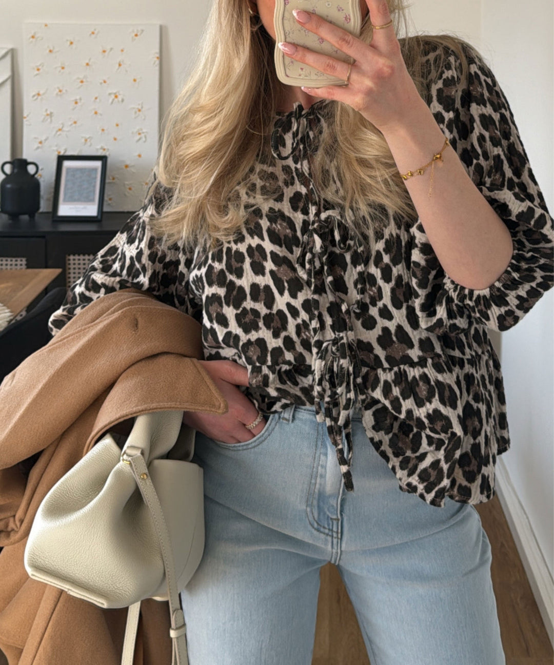 Musselin Bluse Elora Leo  Ladypolitan ♡   