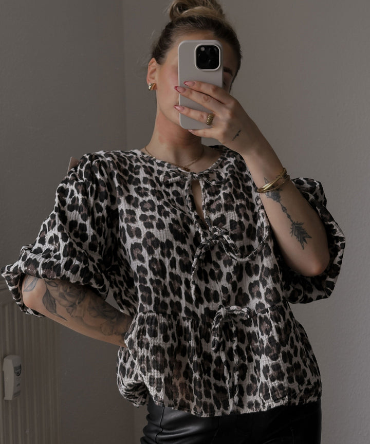 Musselin Bluse Elora Leo  Ladypolitan ♡   