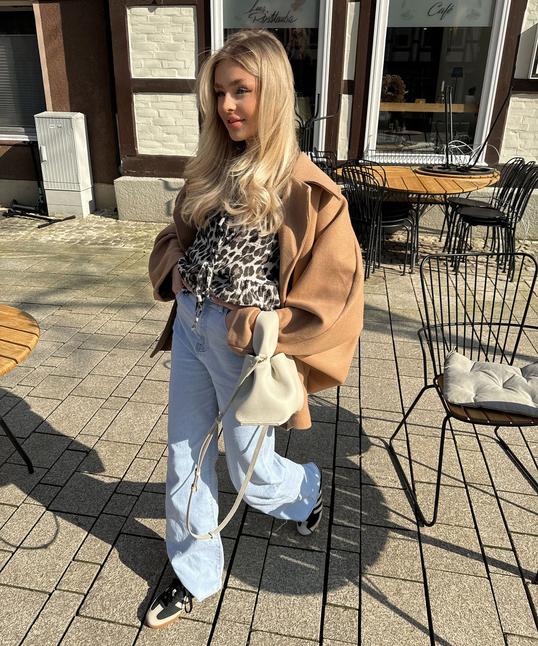 Musselin Bluse Elora Leo  Ladypolitan ♡   