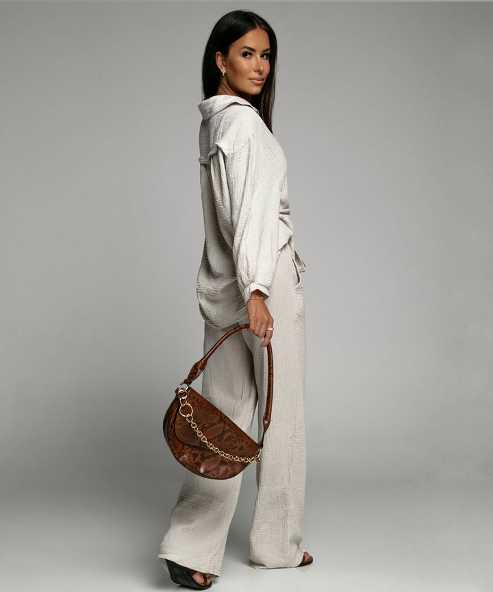 Musselin Hose Abril Beige  Ladypolitan ♡   