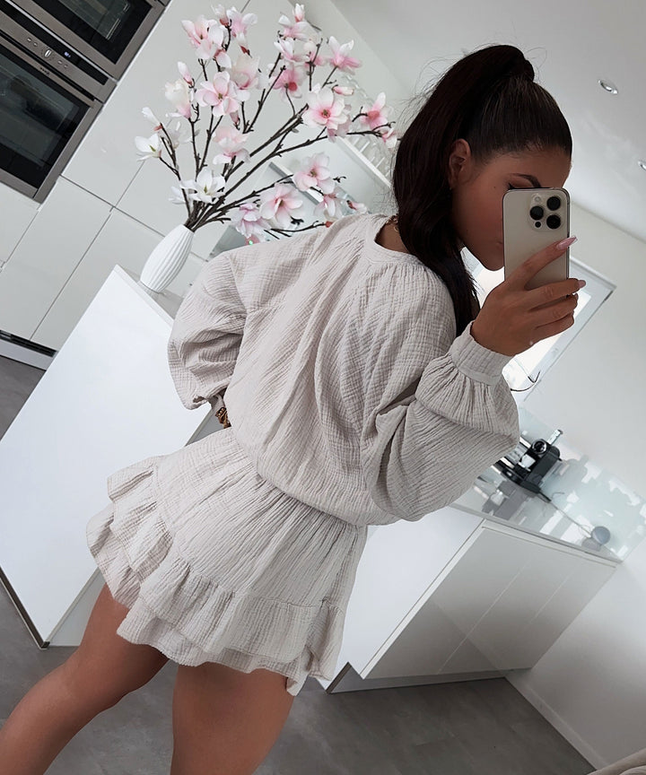 Musselin Jumpsuit Juana Beige  Ladypolitan ♡   