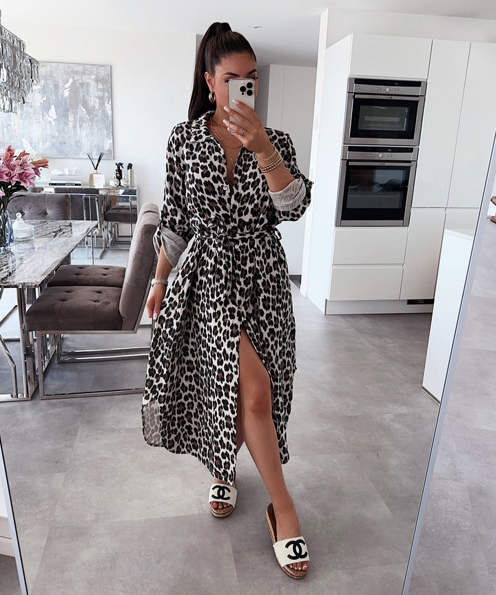 Musselin Kleid Elena Lang Leo  Ladypolitan ♡   