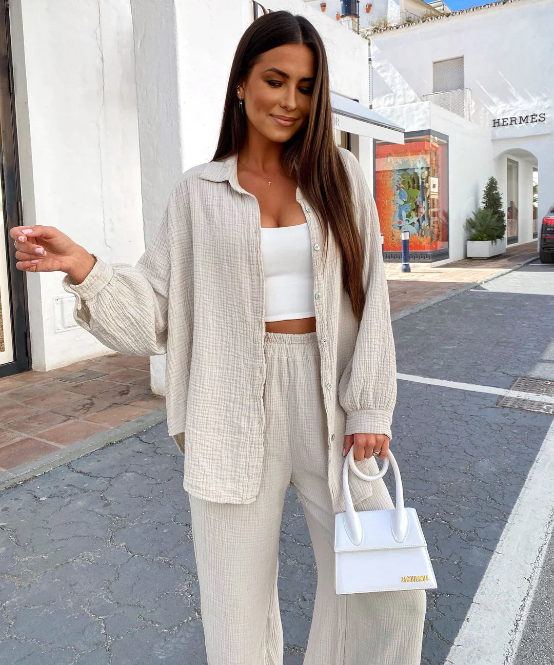 Musselin Set Rienna Beige Ladypolitan ♡