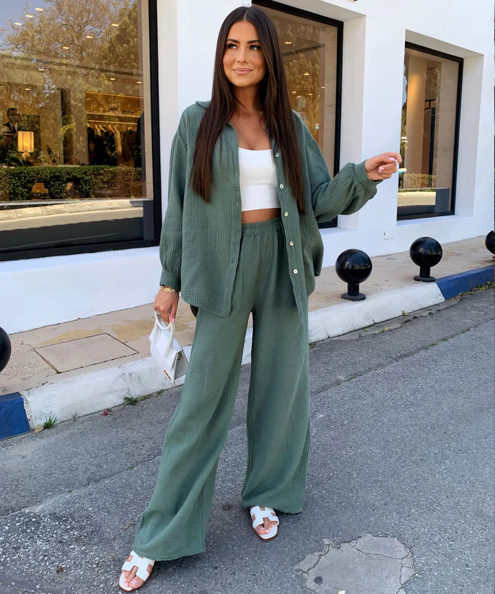 Musselin Set Rienna Khaki