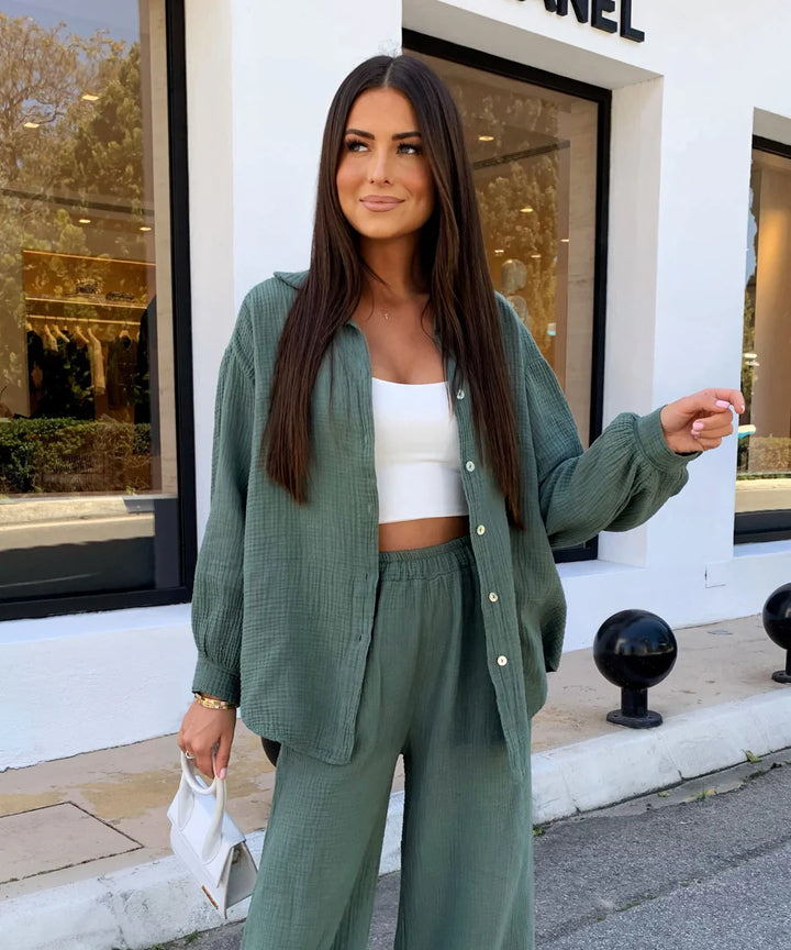 Musselin Set Rienna Khaki