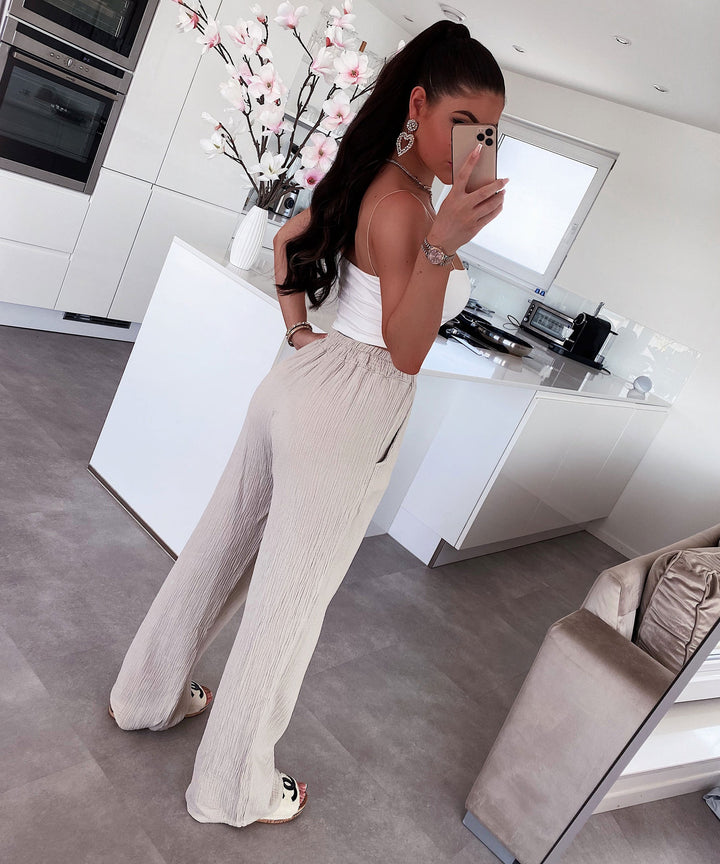 Musselin Set Gabriela Beige Ladypolitan ♡