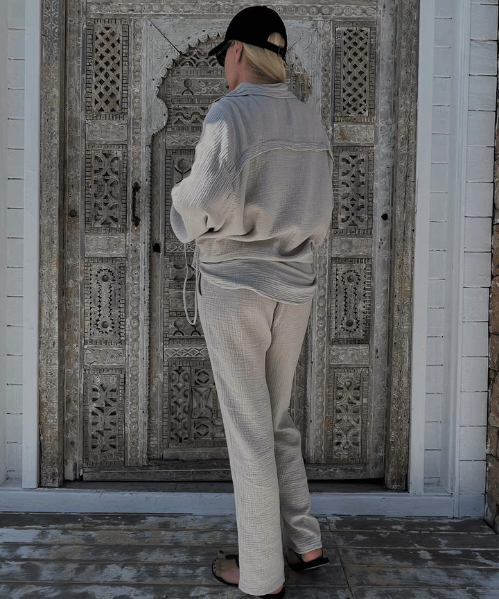 Musselin Set Gabriela Beige Ladypolitan ♡