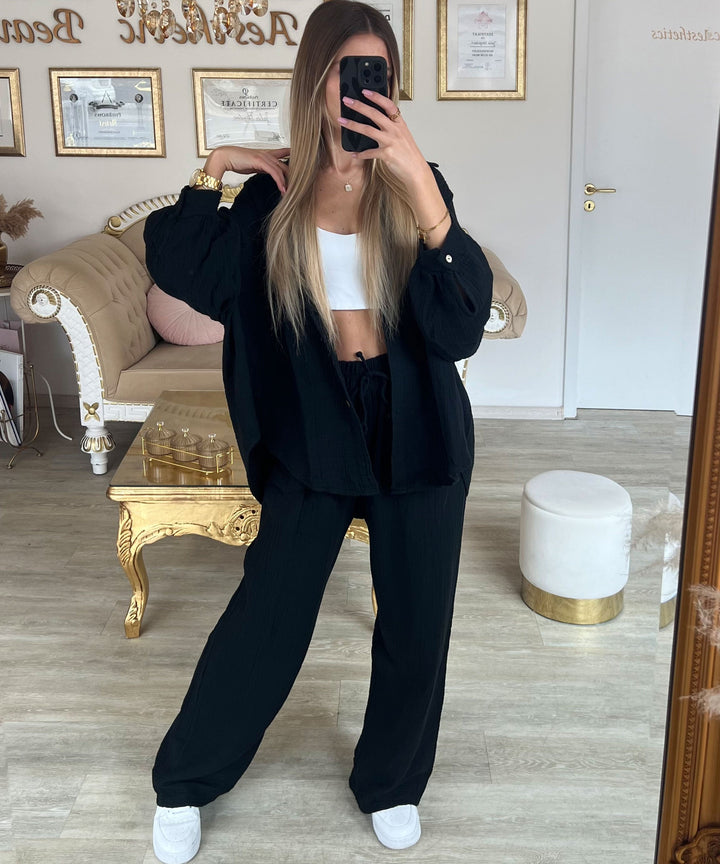 Musselin Set Gabriela Schwarz Ladypolitan ♡