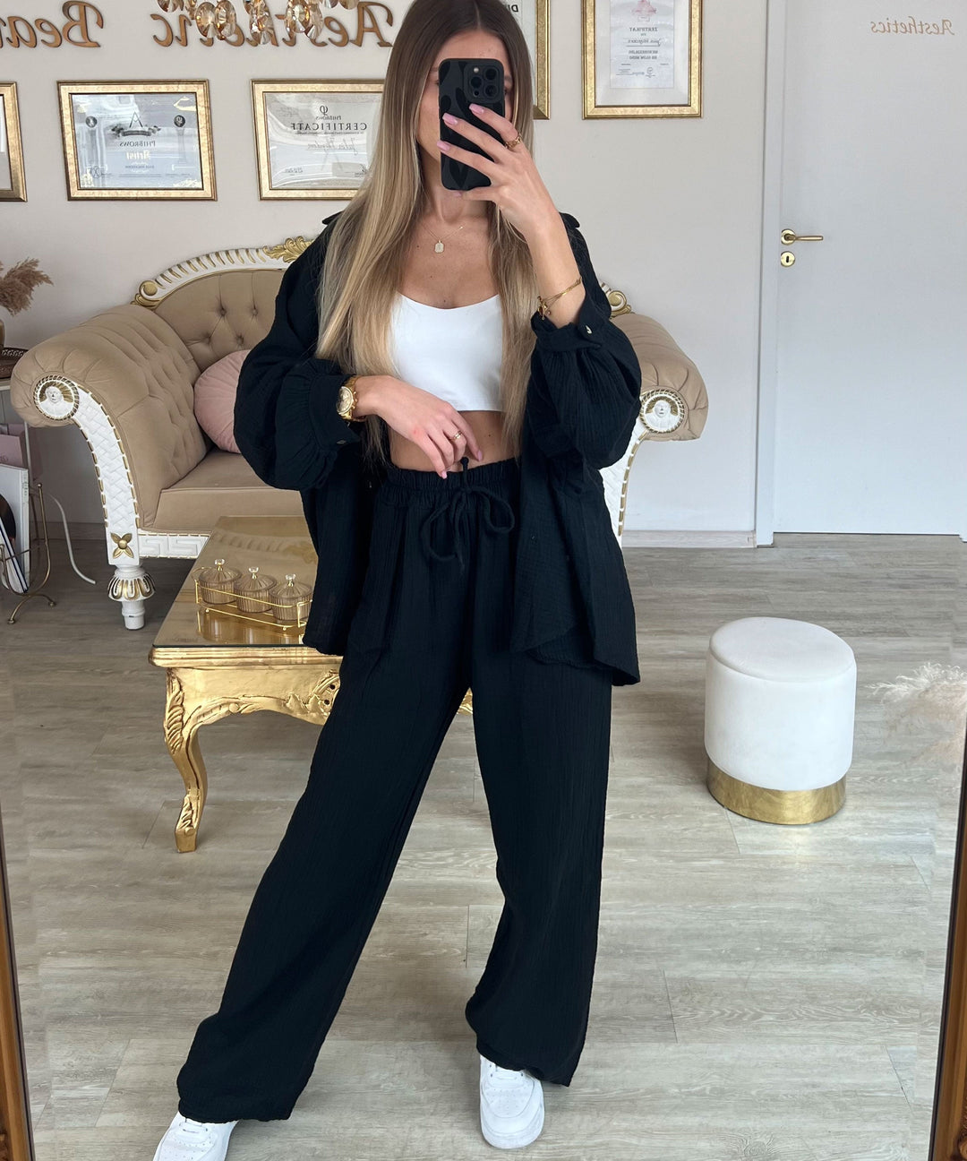 Musselin Set Gabriela Schwarz Ladypolitan ♡
