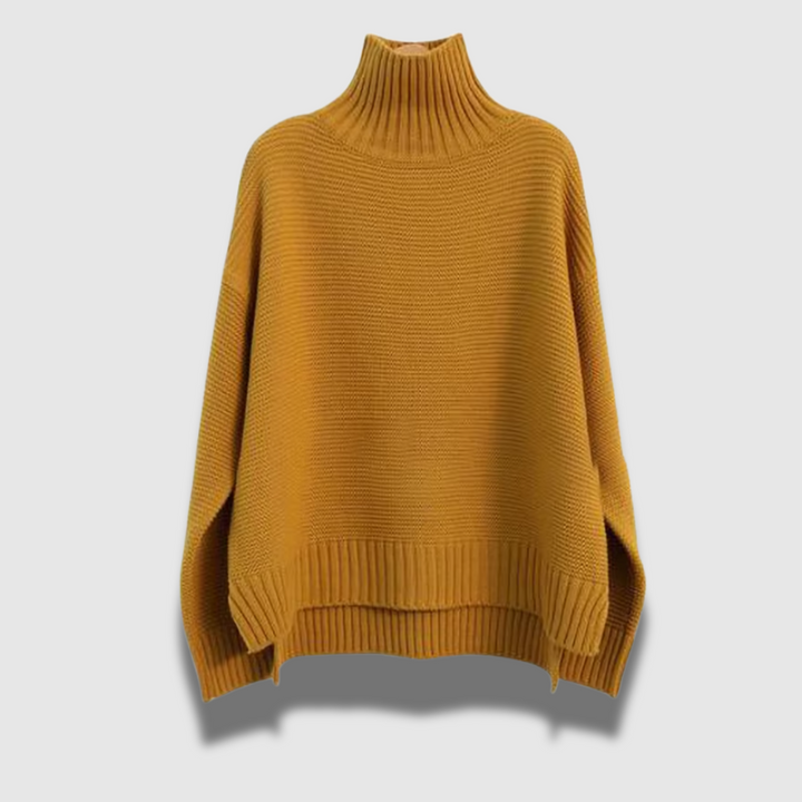 Maglione Donna Invernale Collo Alto Vestibilità Allentata