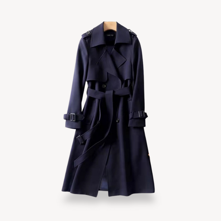 Lange Mantel | Trenchcoat Klassischer Schnitt mit Gürtel