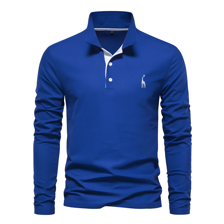 Antoine - Langarm-Polo für Herren