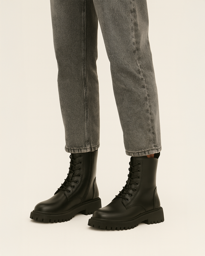 Schnürstiefeletten mit Warmfutter