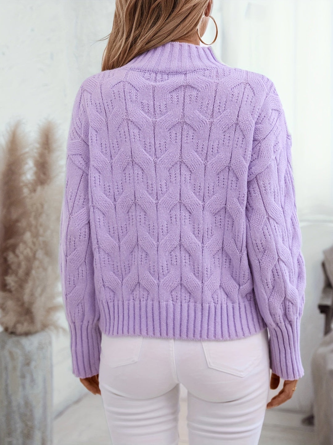 Naya - Strickpullover in zartem Flieder