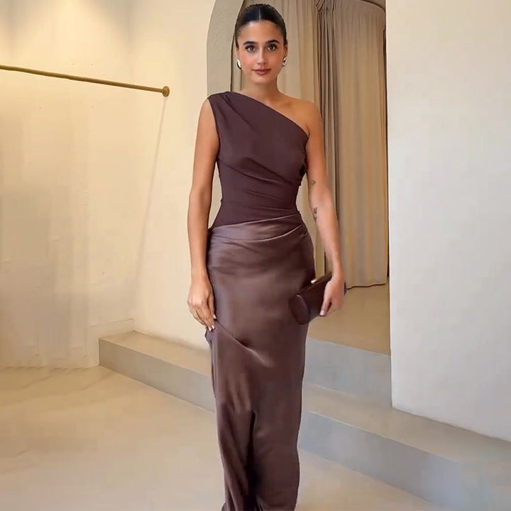 Charlotte – Elegant One-Shoulder Evening Dress - Image 1