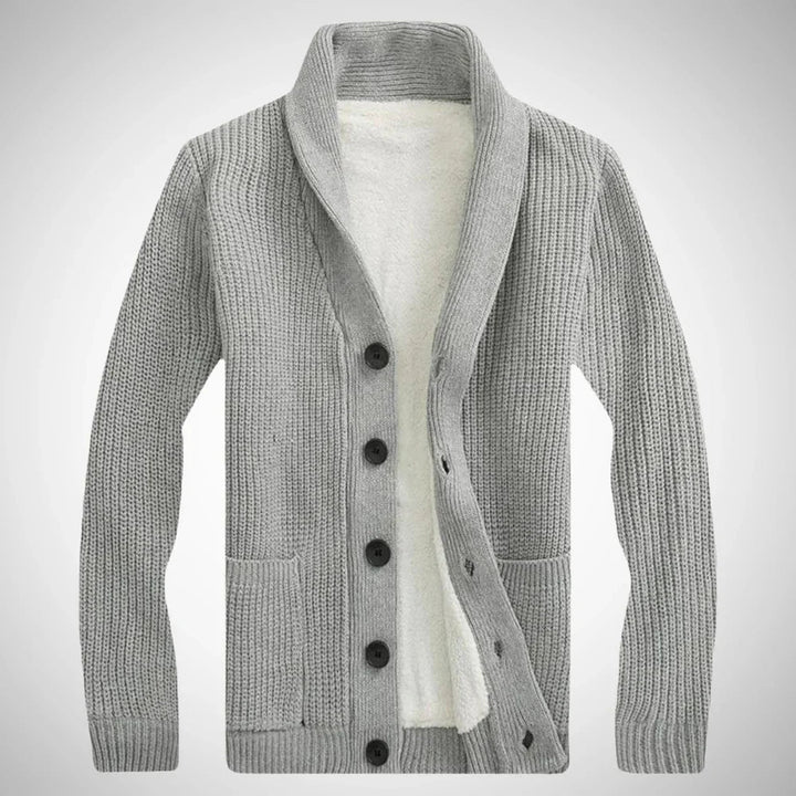 Niklas | Stilvolle Fleece-Winterstrickjacke 4