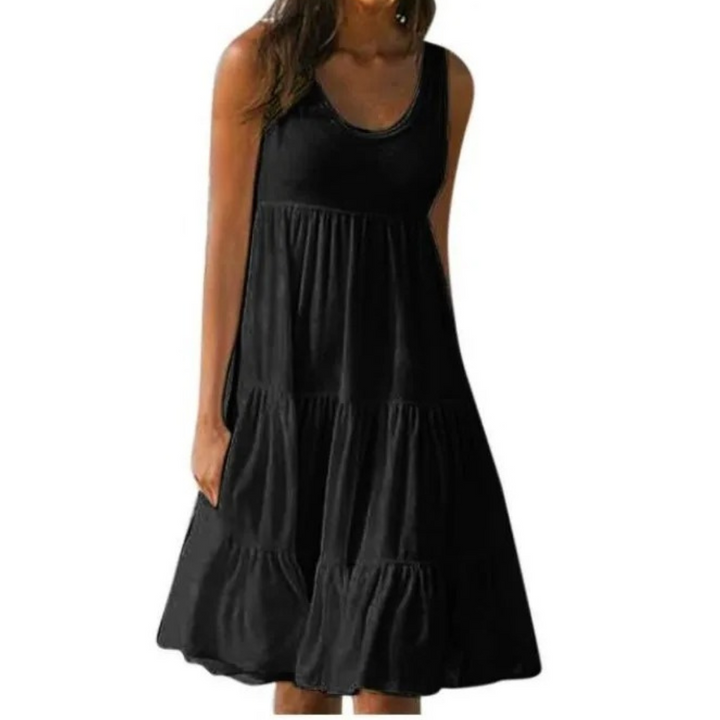 Nina | Elegantes, Fließendes Damen Midi Kleid – Bequemes Sommerkleid für Jeden Anlass 1