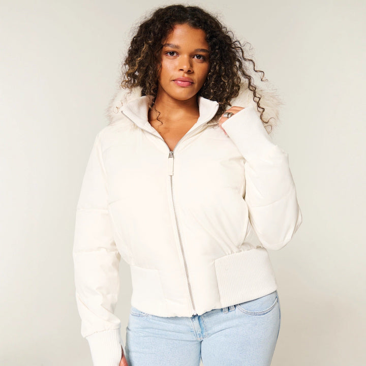Angela | Warme Stilvolle Winter Kapuzenjacke für Damen