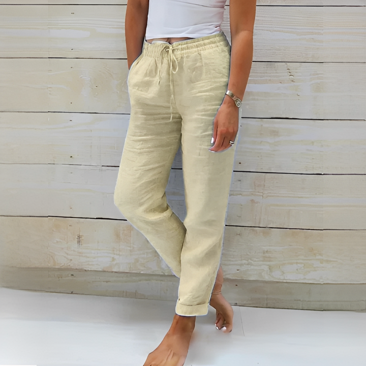 Lylia – Hoch taillierte Sommerhose für Damen
