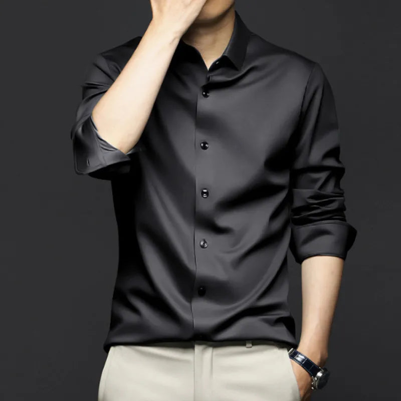 Nordin | Herren Mantel Lang – Modern, Bequem & Vielseitig in Schwarz 0