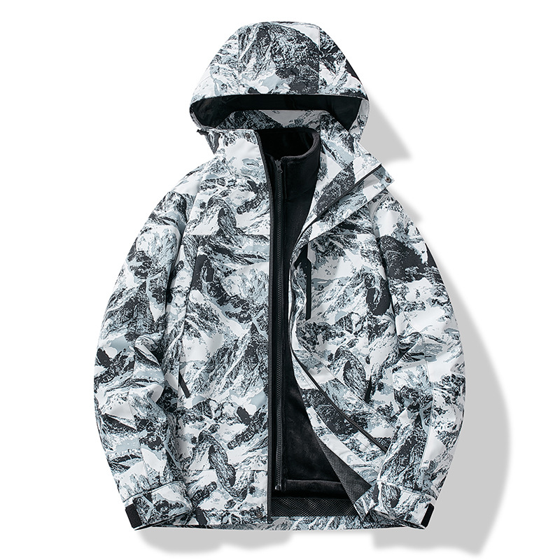 Dominic | Herren Skijacke mit Bergmotiv