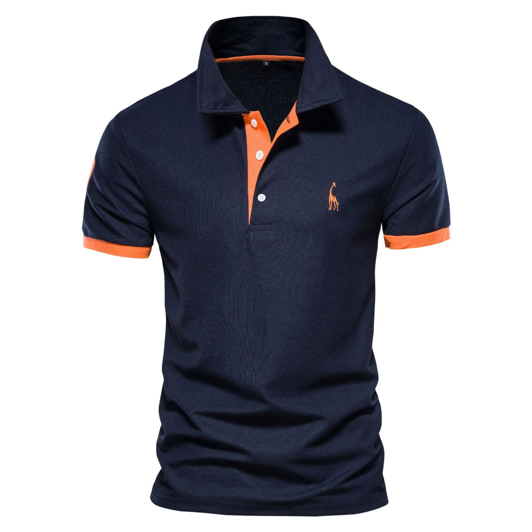 Sven | Herren Kontrastbesatz Kurzarm Polo-Shirt