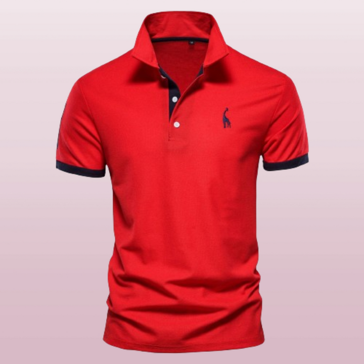 Sven | Herren Kontrastbesatz Kurzarm Polo-Shirt