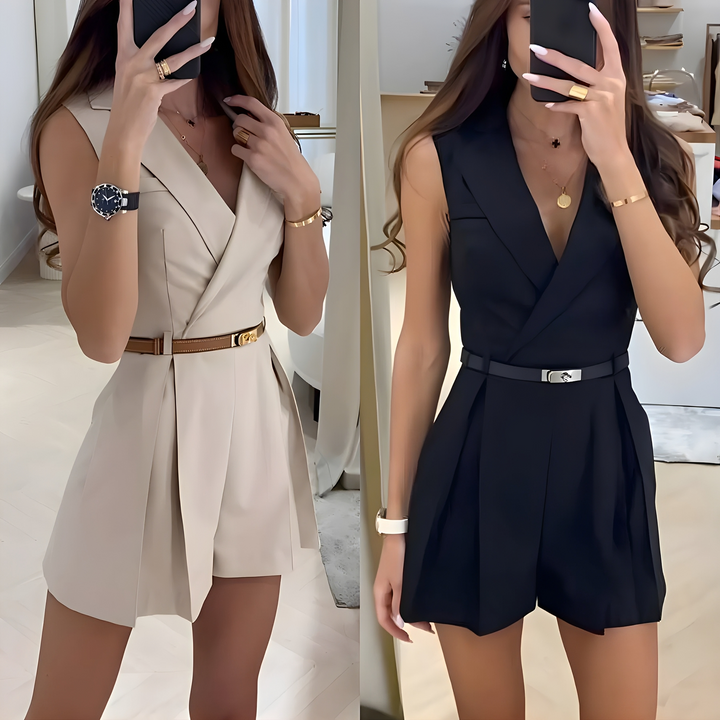 Ferlyn - Ärmelloser Spitzenoverall für Damen