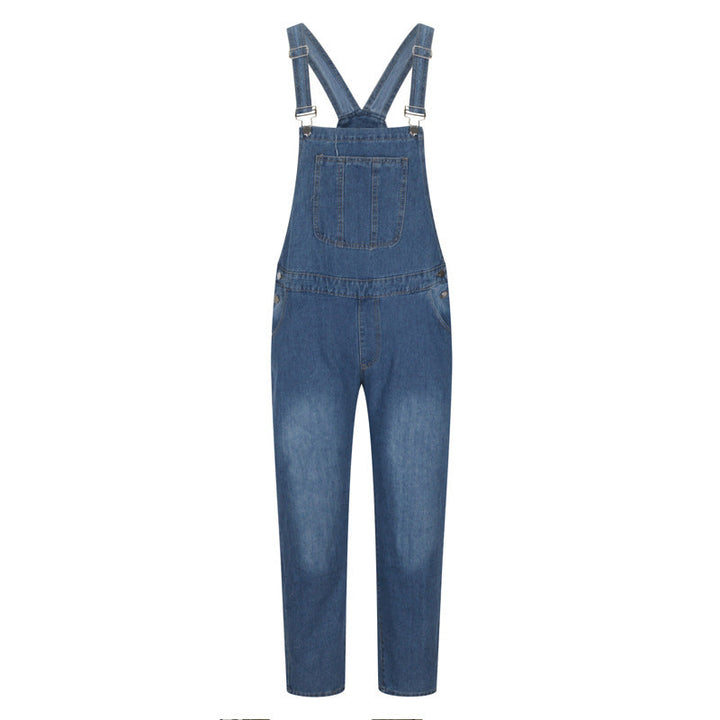 Jonas – Herren Robuste Denim-Latzhose mit Verstellbaren Trägern