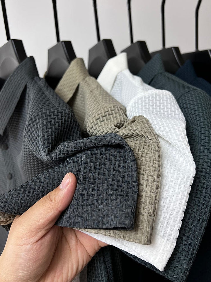 Stefan – Textured Button-Up Shirt for Men - Image 7