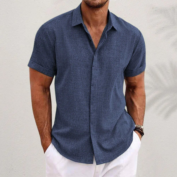 Marcel – Men's Linen Shirt - Image 1