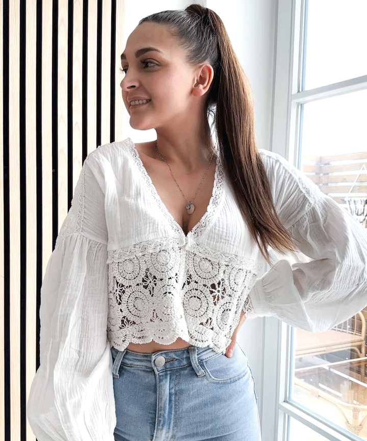 Oberteil Poci Weiß  Ladypolitan - Fashion Onlineshop für Damen   