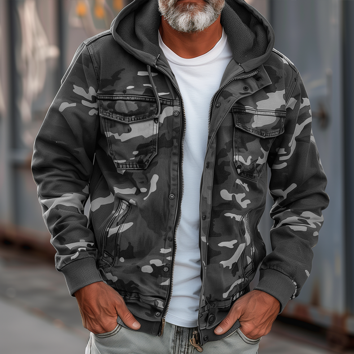 Olijve | Camouflage-Cargojacke – Funktionell, Strapazierfähig & Stilvoll 4