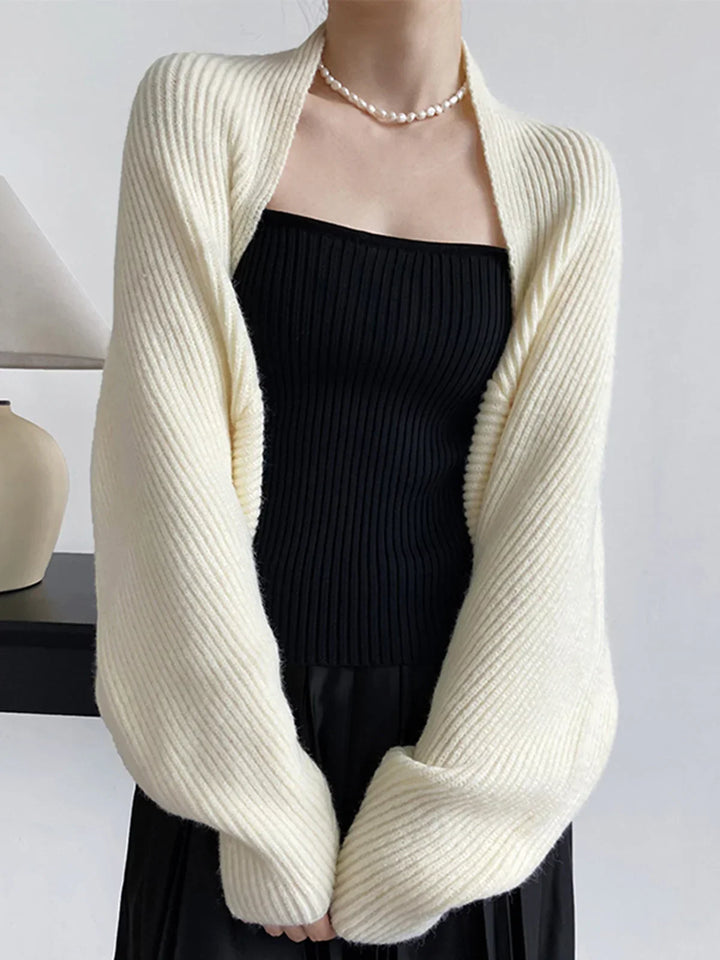 Olivia - Schicker und Bequemer Offener Shrug-Pullover
