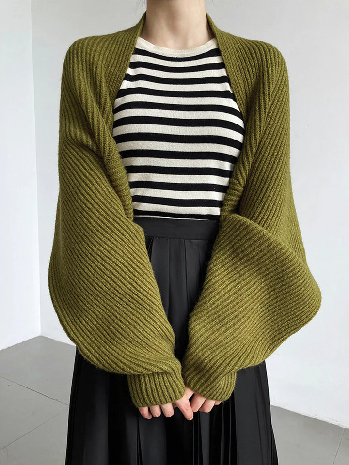 Olivia - Schicker und Bequemer Offener Shrug-Pullover