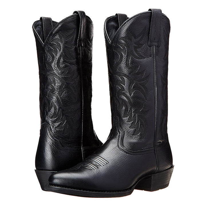 Olivie | Cowboystiefel Herren – Strapazierfähig, Bequem & Stilvoll in Schwarz 0