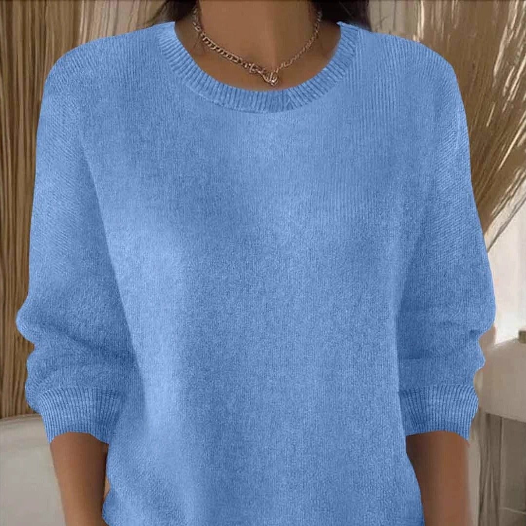 Langärmeliger Strickpullover für Damen