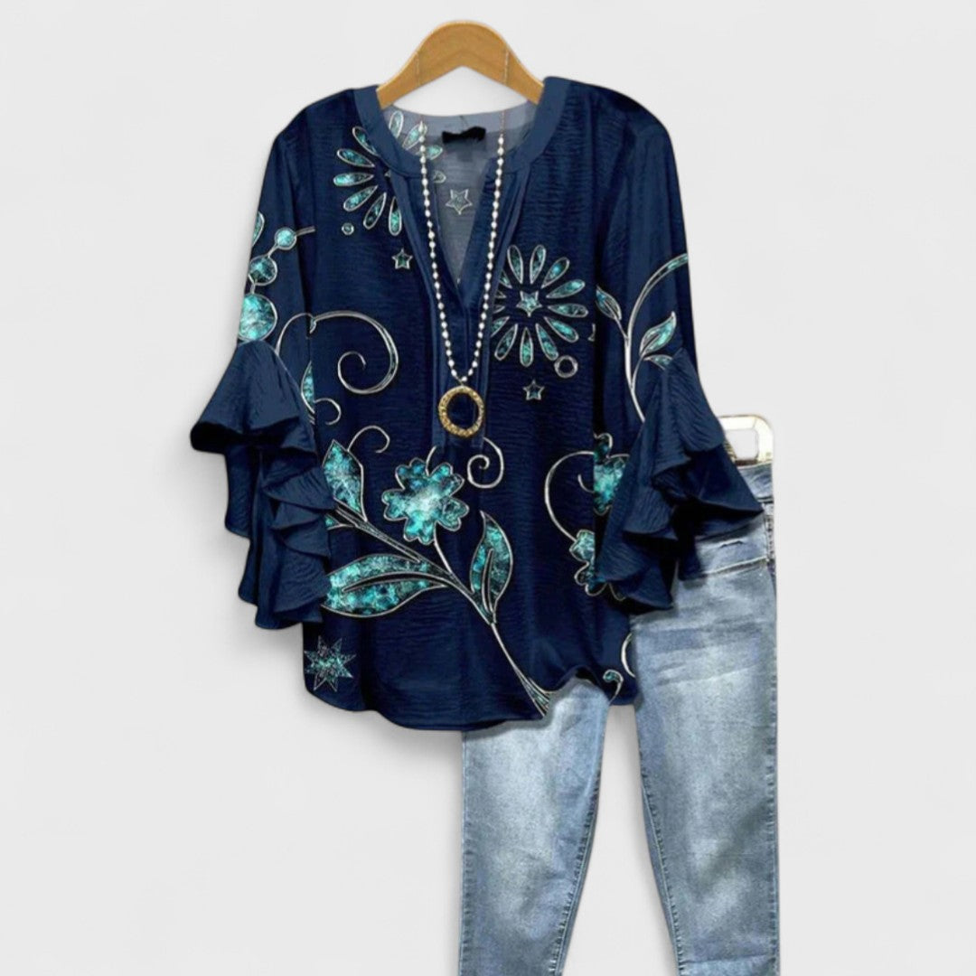 Karina – Women Floral Print Blouse - Image 10