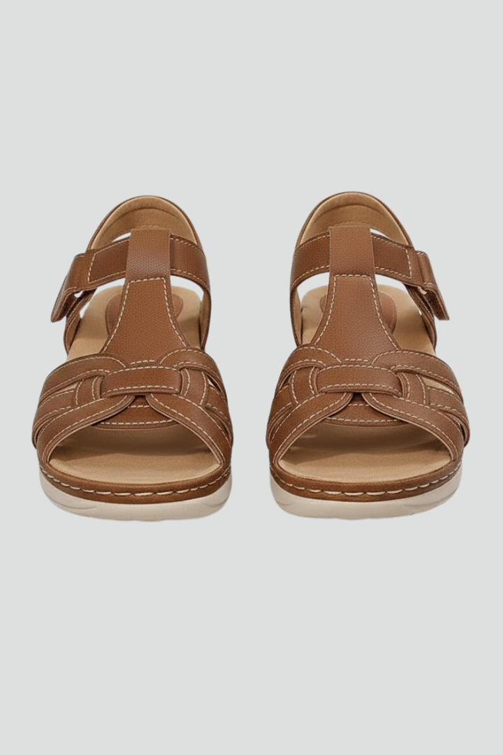 Jacqueline | Damen Riemchensandalen mit offener Spitze