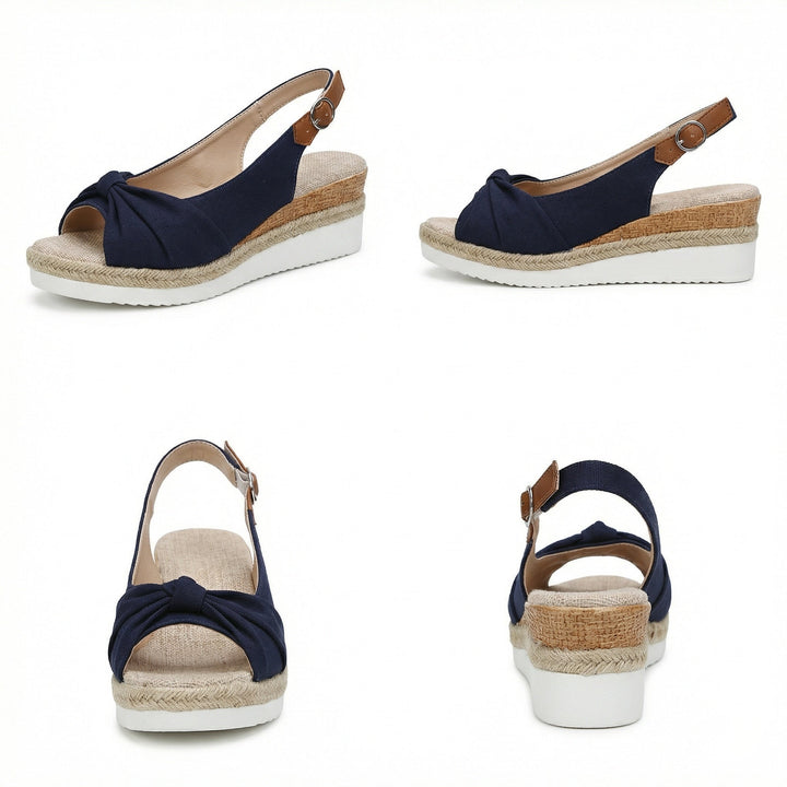 Orthopädische Sandalen für Damen mit Fersenriemen
