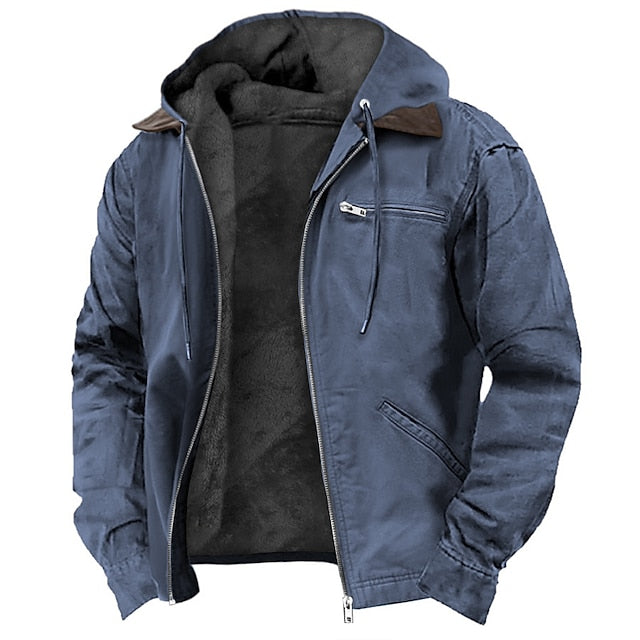 Outdoorjacke mit Kapuze