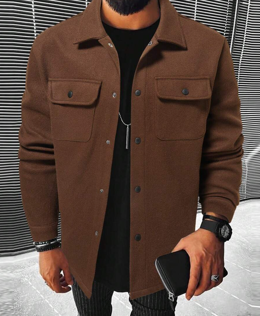 Finn – Overshirt mit Knöpfen für Herren