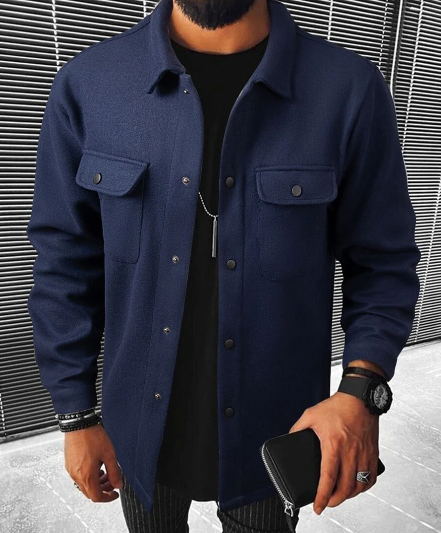 Finn – Overshirt mit Knöpfen für Herren