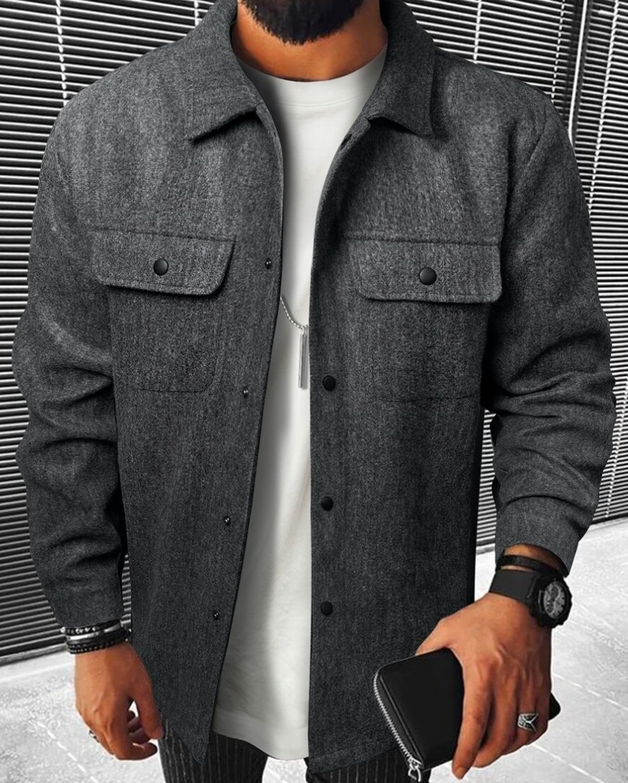 Finn – Overshirt mit Knöpfen für Herren