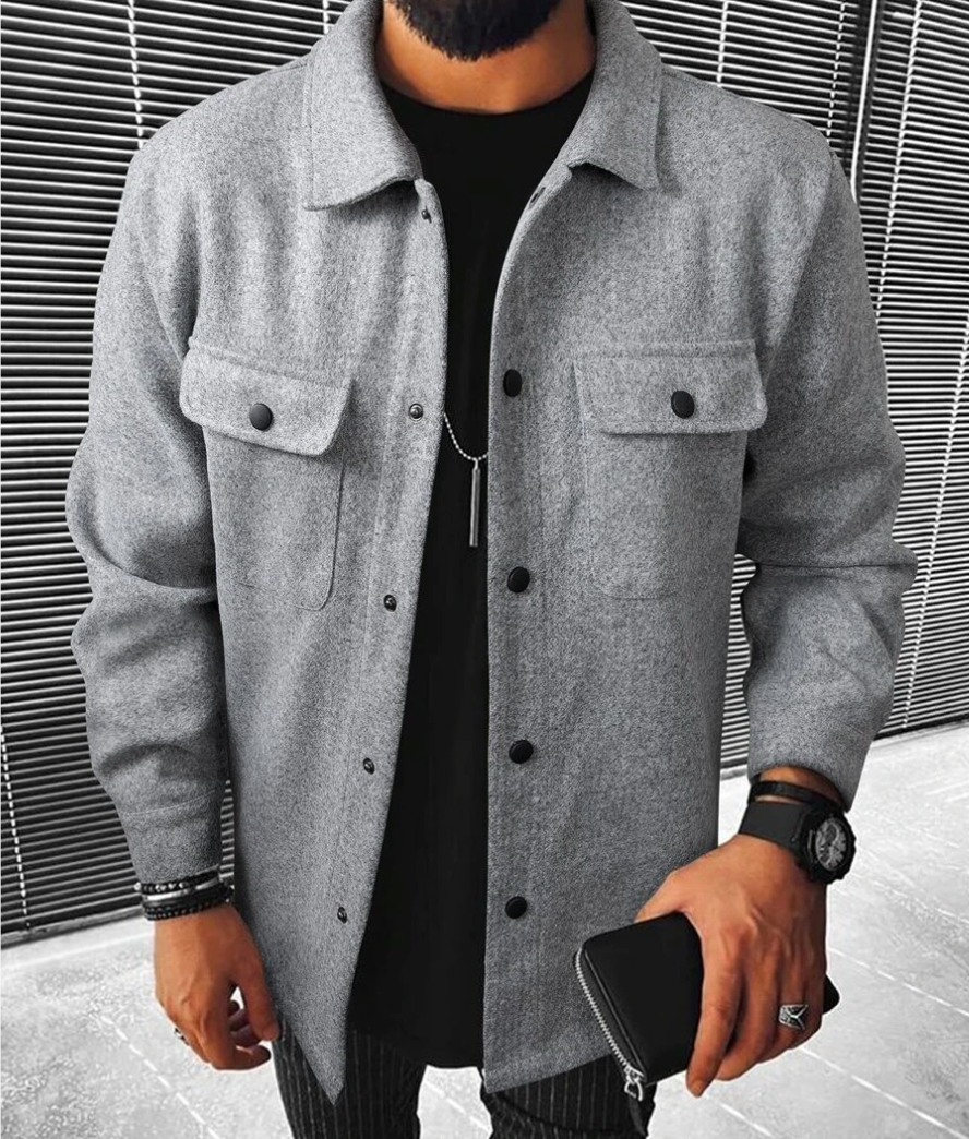 Finn – Overshirt mit Knöpfen für Herren